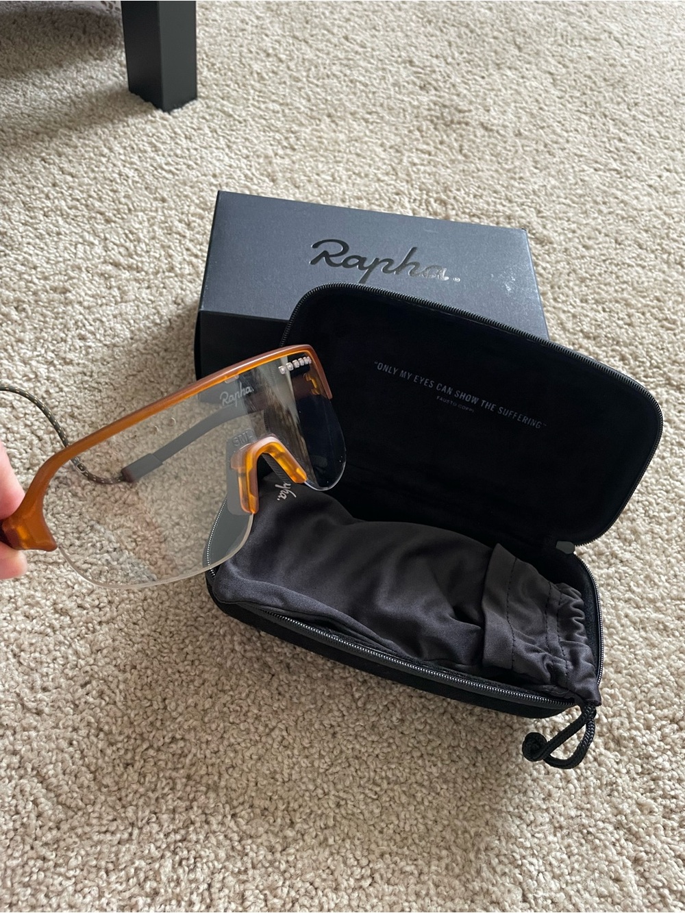 Rapha Explorer Sunglasses w/ Brown lens & Clear lens - brown frame